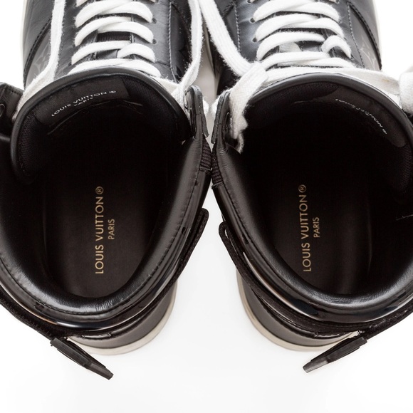 Louis Vuitton Leather Monogram Rivoli High-Top Sneakers - Picture 8 of 10